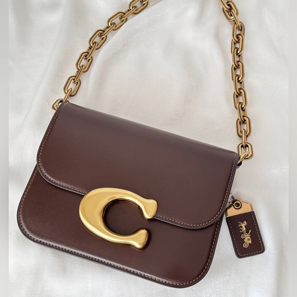 Coach Idol Shoulder Bag In Maple Oversea Exclusive CM157 - Picture 1 of 15